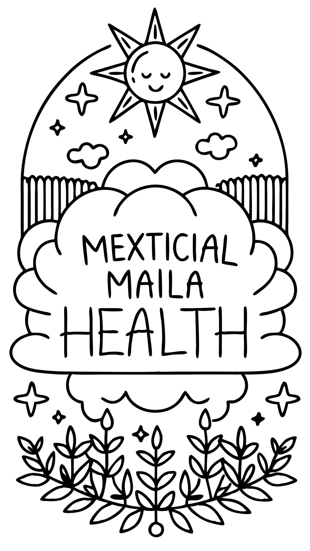 easy mental health coloring pages